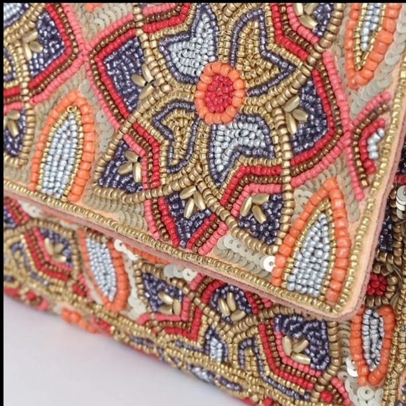 Lulus Style that Stuns Beaded Clutch with chain strap option - Picture 2 of 10